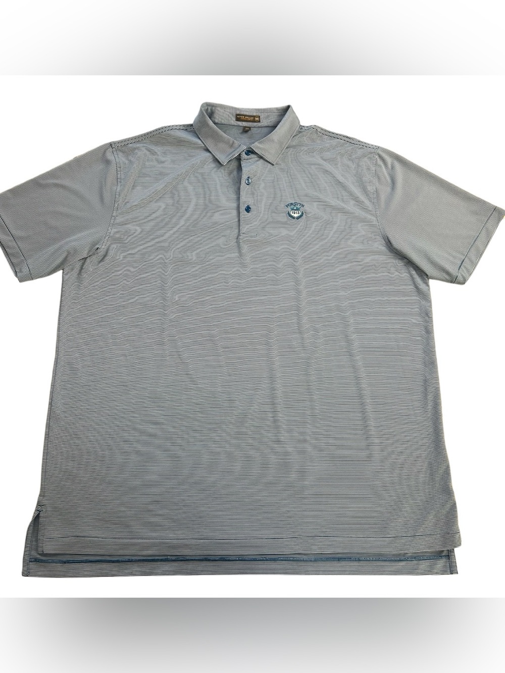 Peter Millar Summer Comfort Forsyth Country Club Men’s Striped Polo Shirt XXL